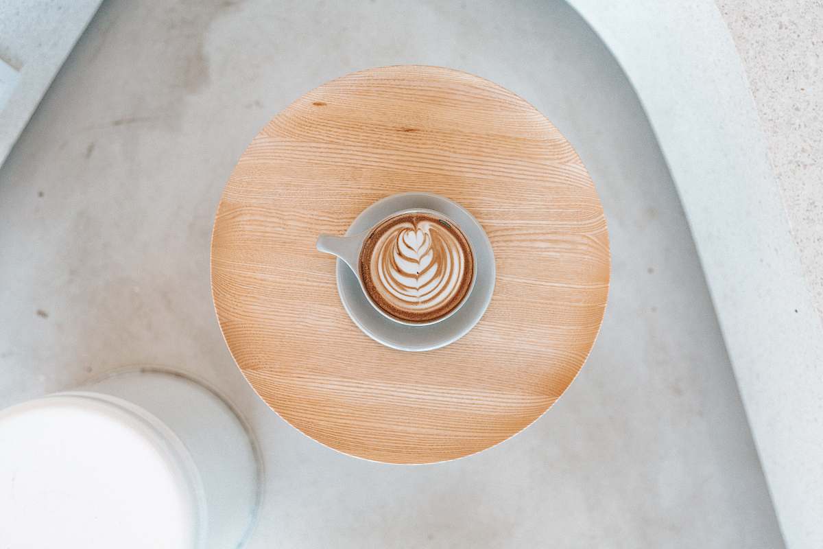 coffee for sasquatch coffee latte serve in ceramic mug los angeles